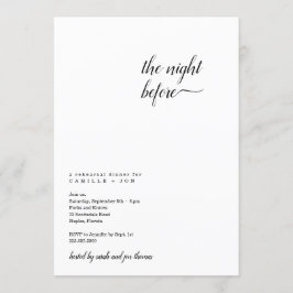 Die Nacht vor der Probe Einladung