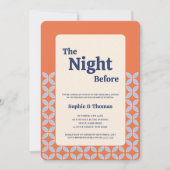 Die Nacht vor der Probe Einladung (Vorderseite)