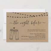 Die Nacht vor der Probe Einladung (Vorderseite)