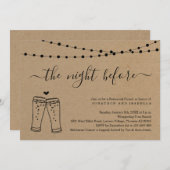 Die Nacht vor der Probe Einladung (Vorne/Hinten)