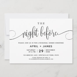Die Nacht vor der Probe Einladung