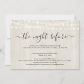 Die Nacht vor der Probe Einladung (Vorderseite)