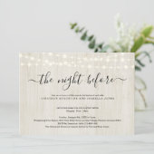 Die Nacht vor der Probe Einladung (Stehend Vorderseite)