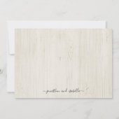 Die Nacht vor der Probe Einladung (Rückseite)