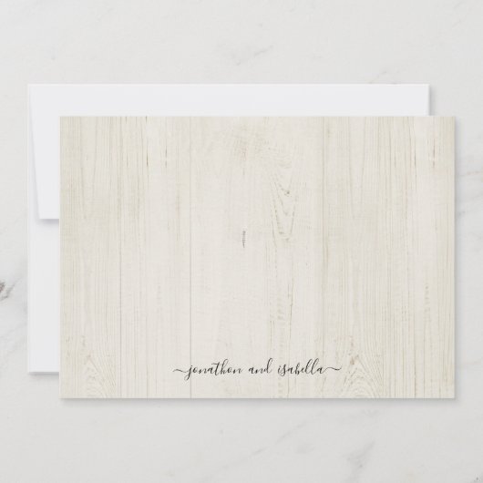 Die Nacht vor der Probe Einladung (Rückseite)