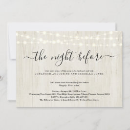 Die Nacht vor der Probe Einladung