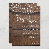 Die Nacht vor der Probe Einladung (Vorne/Hinten)