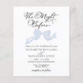 Die Nacht vor der Probe Einladungen Bow (Vorderseite)