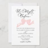 Die Nacht vor der Probe Einladungen Bow (Vorderseite)