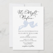 Die Nacht vor der Probe Einladungen Bow (Vorderseite)