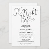 Die Nacht vor der Probe ist das Abendessen in Schw Einladung (Vorne/Hinten)