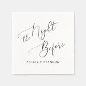 Die Nacht vor der rustikalen Probe Dekoration Serviette (Vorderseite)