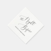 Die Nacht vor der rustikalen Probe Dekoration Serviette (Ecke)