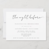 Die Nacht vor der schicken Probe Einladung (Vorderseite)