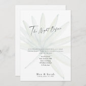 Die Nacht vor der tropischen Hochzeitsfeier Probe Einladung (Vorne/Hinten)