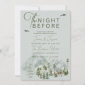 Die Nacht vor der Waldhochzeit Probe Dinner I Einladung (Vorderseite)