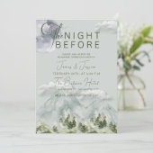 Die Nacht vor der Waldhochzeit Probe Dinner I Einladung (Stehend Vorderseite)