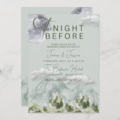 Die Nacht vor der Waldhochzeit Probe Dinner I Einladung (Vorne/Hinten)