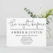 Die Nacht vor | Einladung (Stehend Vorderseite)