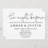 Die Nacht vor | Einladung (Vorne/Hinten)