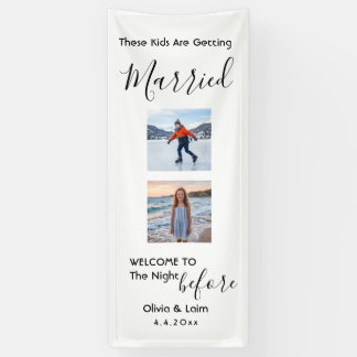 Die Nacht vor Kindheitsfotos Hochzeit Banner