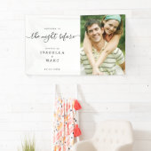 Die Nacht vor mit Foto für Hochzeitsfeiern Probe Banner (Insitu)