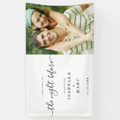 Die Nacht vor mit Foto für Hochzeitsfeiern Probe Banner (Vertikal)