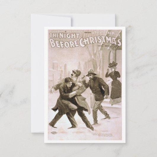 Die Nacht vor Weihnachten: Der Mord Dankeskarte (Vorderseite)