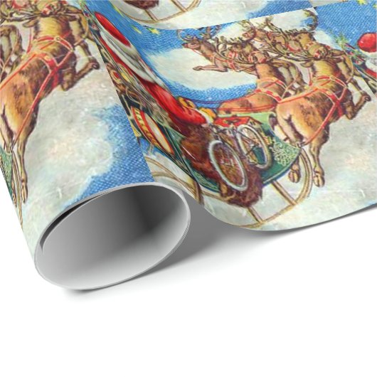 Die Nacht vor Weihnachten Geschenkpapier (Rolleneckpunkt)