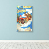 Die Nacht vor Weihnachten Leinwanddruck (Insitu (Holzboden))