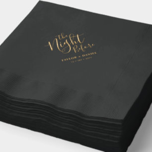 Die Nacht Vorher   Probedinner zur Hochzeit Servietten Mit Folie
