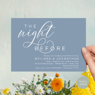 Die Nacht Vorher, Stilvolle Hochzeitsprobe Dinner Einladung