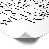 Die Nächte, an die wir uns nie erinnern werden Poster (Ecke)