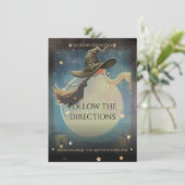 Die nächtliche Mond- und Raumfahrt Begleitkarte (Stehend Vorderseite)