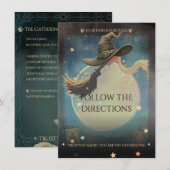 Die nächtliche Mond- und Raumfahrt Begleitkarte (Vorne/Hinten)