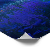 Die nächtliche Ruhe eines japanischen Tempels Poster (Ecke)