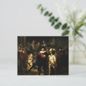 Die Nachtschau von Rembrandt Postcard Postkarte (Stehend Vorderseite)
