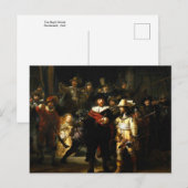 Die Nachtschau von Rembrandt Postcard Postkarte (Vorne/Hinten)
