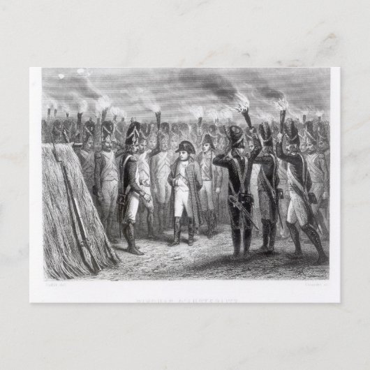 Die Nachtwache in Austerlitz Postkarte (Vorderseite)