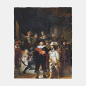 Die Nachtwache, Rembrandt Fleecedecke (Vorderseite)