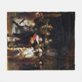 Die Nachtwache, Rembrandt Fleecedecke (Vorderseite (Horizontal))