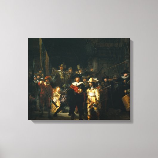 Die Nachtwache - Rembrandt Leinwanddruck (Vorderseite)