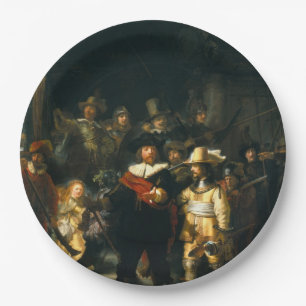 Die Nachtwache - Rembrandt Pappteller