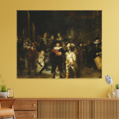 Die Nachtwache, Rembrandt van Rijn Leinwanddruck (Insitu (Wohnzimmer))