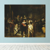 Die Nachtwache, Rembrandt van Rijn Leinwanddruck (Insitu (Holzboden))