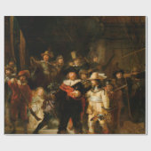Die Nachtwache von Rembrandt Geschenkpapier (Flach)