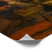 Die Nachtwache von Rembrandt Poster (Ecke)