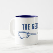 Die Nadel klettert schnell Zweifarbige Tasse (Vorderseite Links)