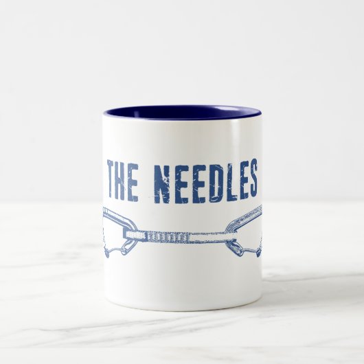 Die Nadel klettert schnell Zweifarbige Tasse (Mittel)