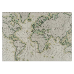 Die Nadelabweichung der Welt Schneidebrett